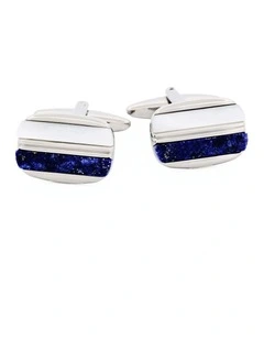 Lapis Lazuli Cufflinks in Mother Of Pearl