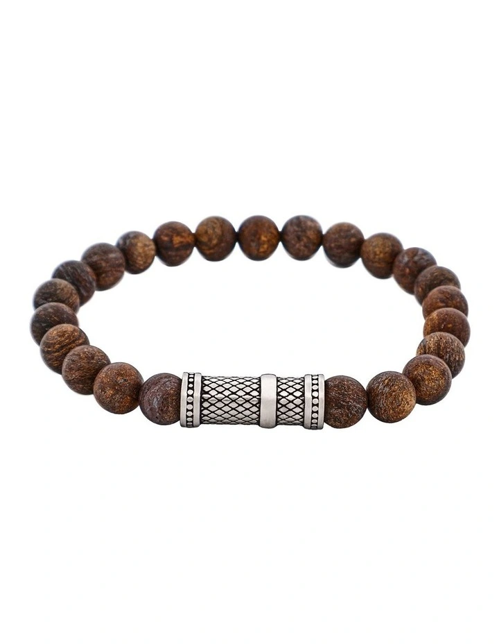 Bronzite Stone Bracelet in Black image 1