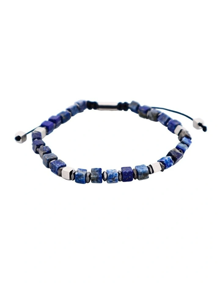 Savage Solidate Stone Brass Beads with Stainless Steel Macrame Bracelet in Bronze image 3