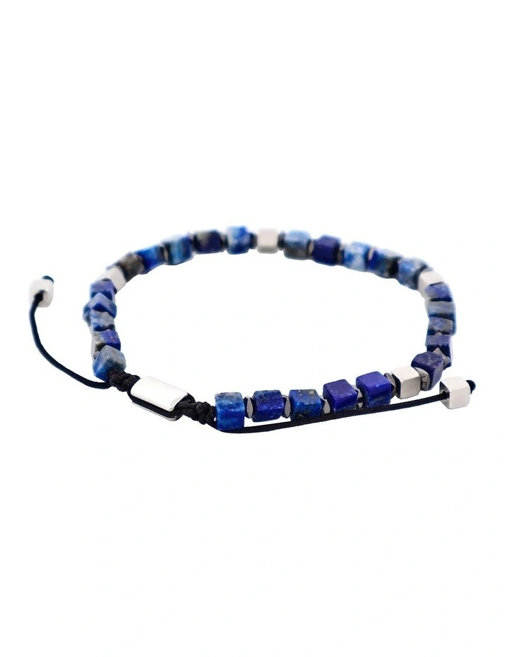 Savage Solidate Stone Brass Beads with Stainless Steel Macrame Bracelet in Bronze image 4