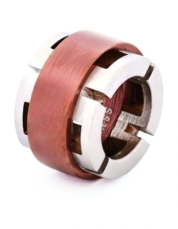Steel Ion Plated Bead in Brown