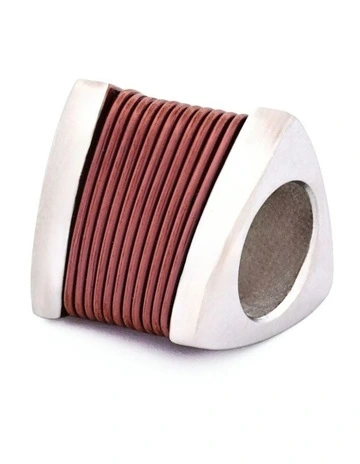 Steel Ion Plated Bead in Brown