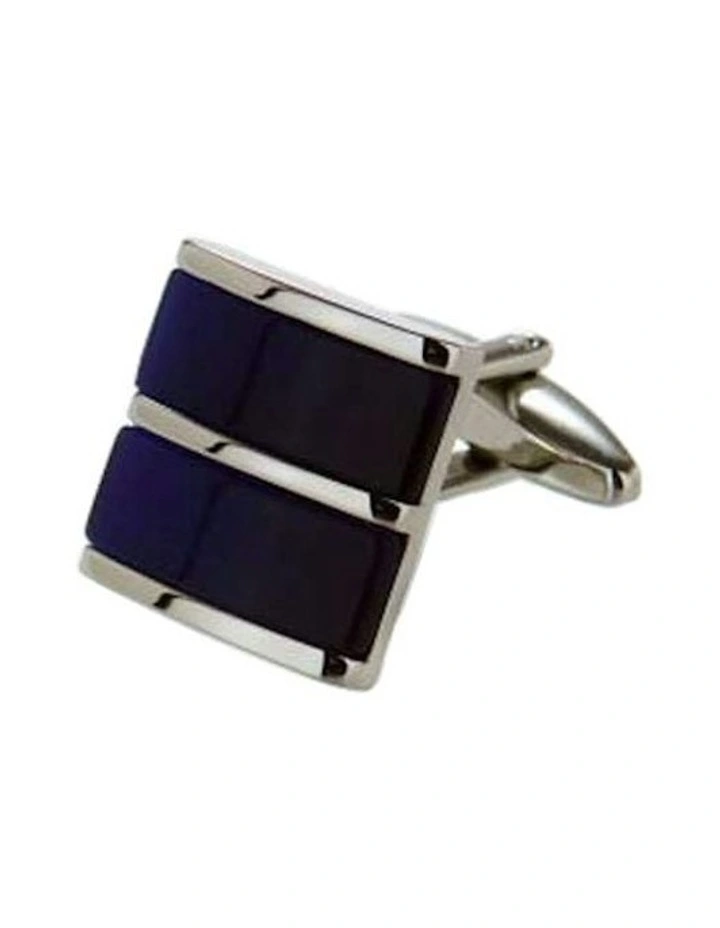Cats Eye Cufflinks in Dark Navy image 4