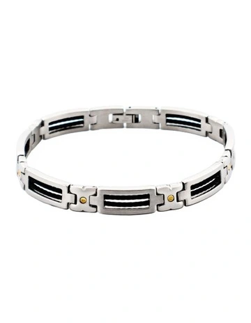 Steel Cable Wire Bracelet in Gold
