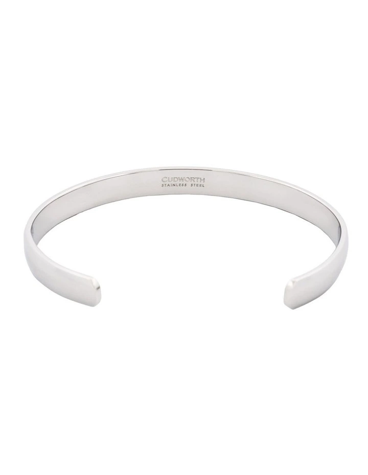 Stainless Steel & Ion Plated 14k Gold & Antique Patterned Bangle in Gold image 4