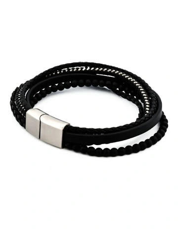 Multi Strand Bracelet in Black