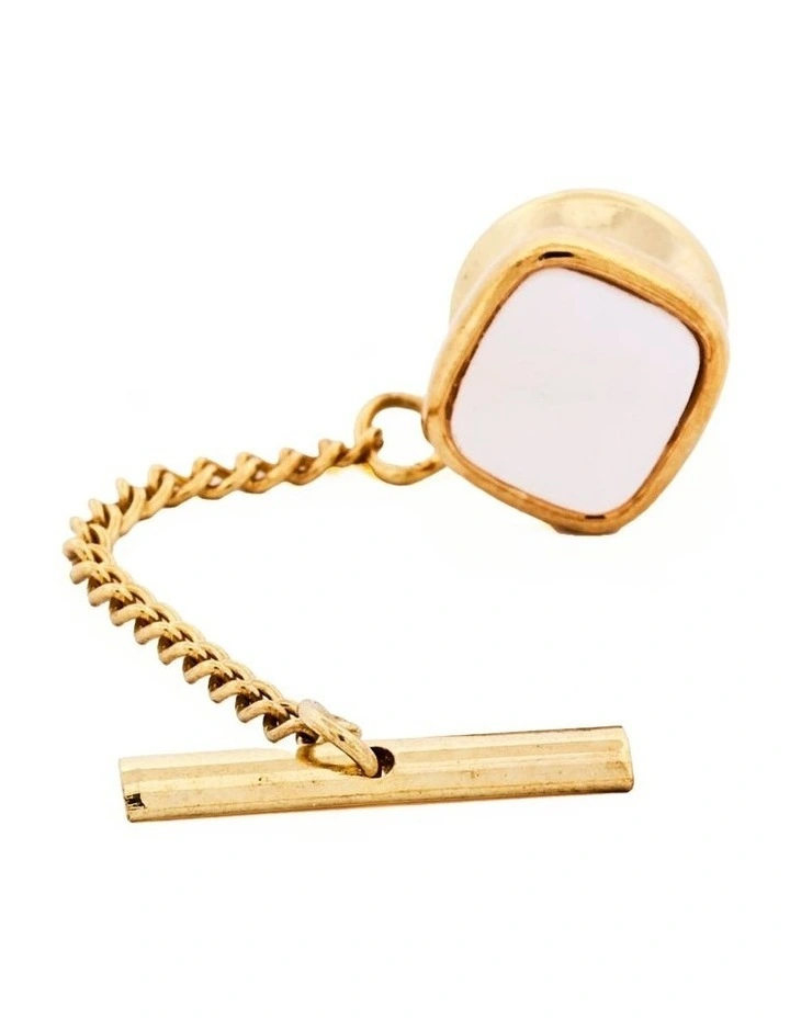 Tie Tak Plated in Gold image 3