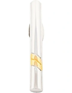 Rhodium Plated Tie Bar in Gold