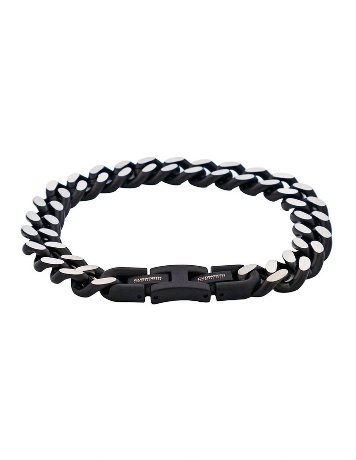 Stainless Steel & Antique Chain Bracelet in Grey image 1