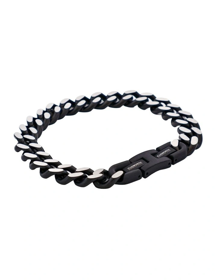 Stainless Steel & Antique Chain Bracelet in Grey image 2