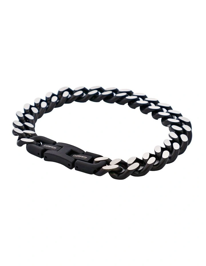 Stainless Steel & Antique Chain Bracelet in Grey image 3