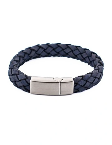 Leather Bracelet in Grey