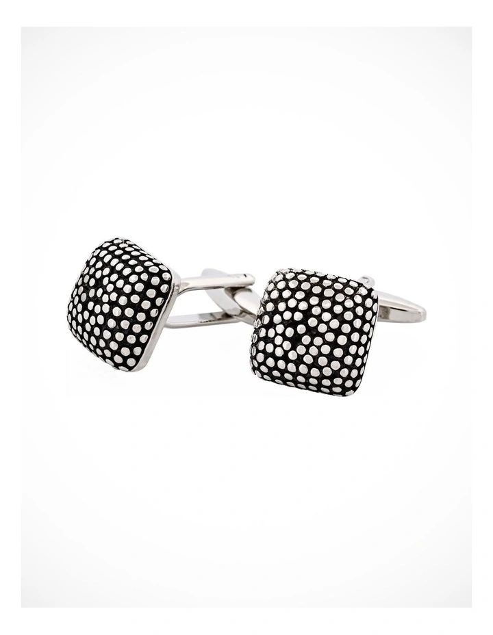 Dark Rhodium Plated Cufflinks in Grey image 1