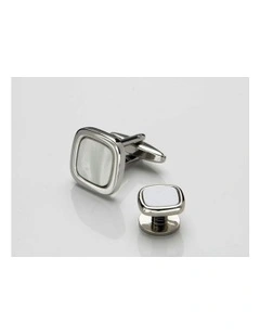 Cushion Dress Cufflinks in Mother Of Pearl
