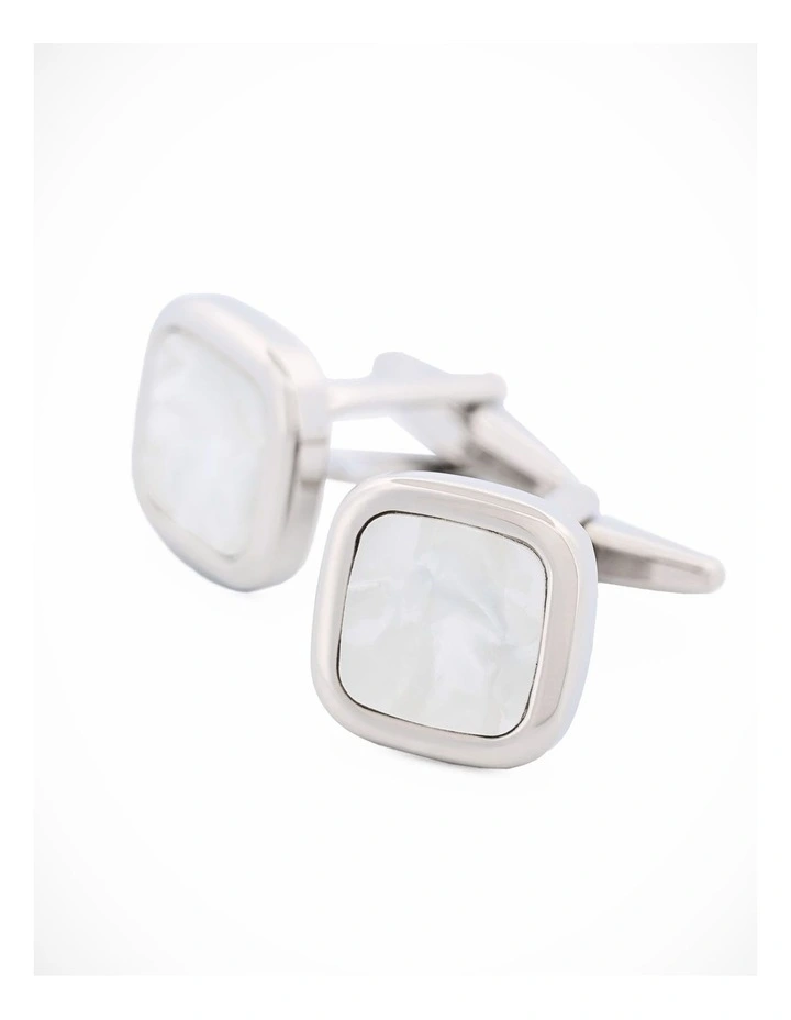 Cushion Dress Cufflinks in Mother Of Pearl image 2