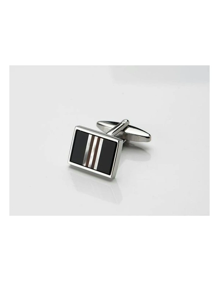 Onyx Agate Cufflinks in Red image 1