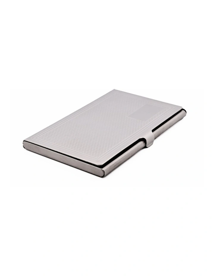 Stainless Steel Business Card in Silver image 1