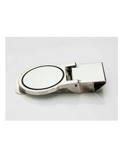 Rhodium Plated Money Clip in Silver