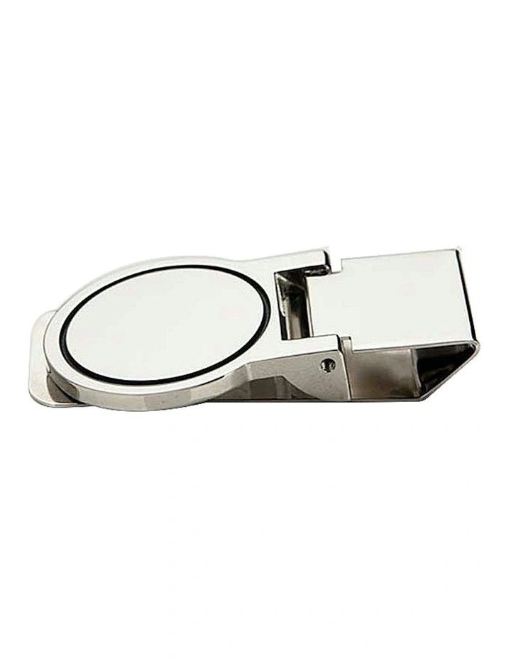 Rhodium Plated Money Clip in Silver image 2