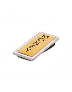 Rhodium Plated And Resin Money Clip in Silver
