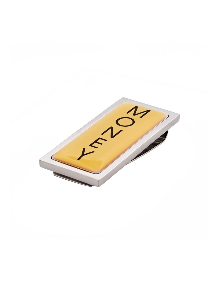 Rhodium Plated And Resin Money Clip in Silver image 1
