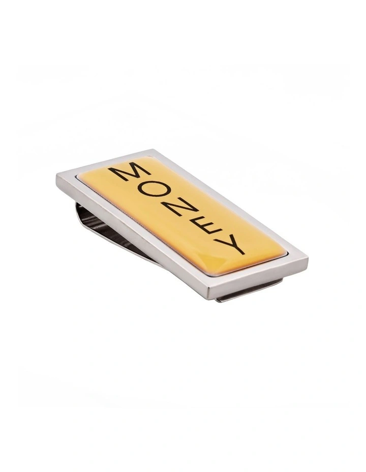 Rhodium Plated And Resin Money Clip in Silver image 2