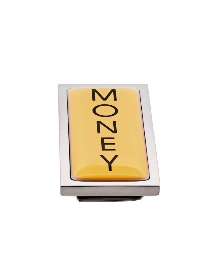 Rhodium Plated And Resin Money Clip in Silver image 3