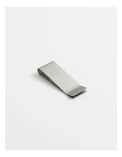 Brushed Stainless Steel Money Clip in Silver