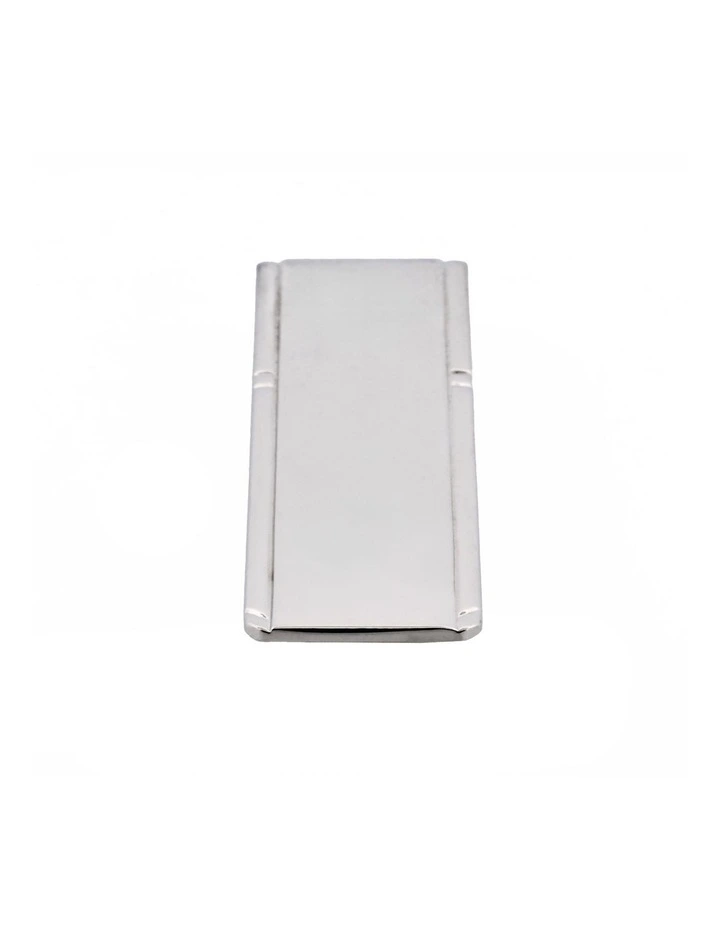 Rhodium Plated Money Clip in Silver image 3