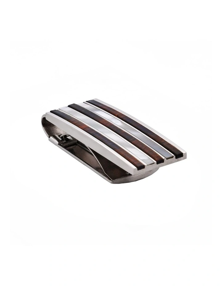 T&T 316L Stainless Steel Money Clip – Silver, Slim Fold For Men (MC32S)