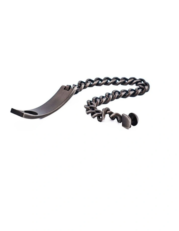 Stainless Steel ID Bracelet in Silver image 3