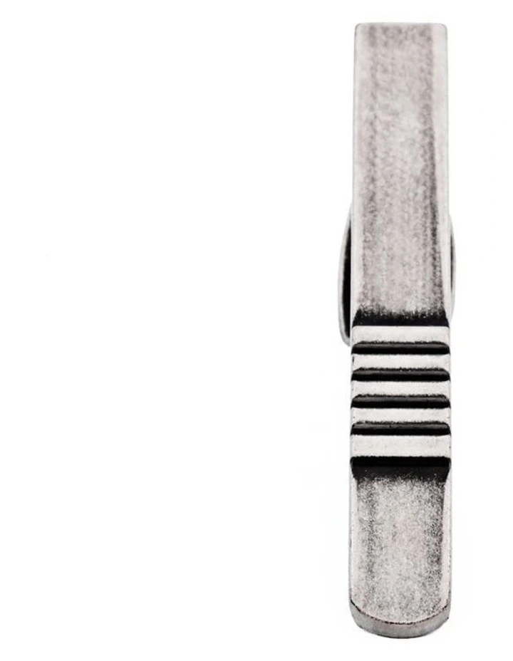 Antique Rhodium Tie Bar in Silver image 1
