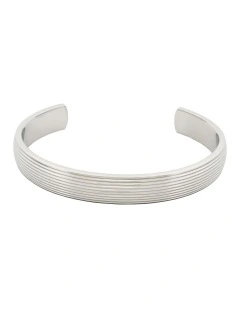 Stainless Steel Bangle in Silver