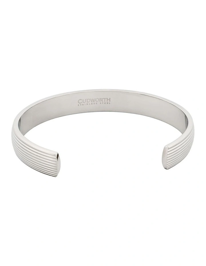 Stainless Steel Bangle in Silver image 4