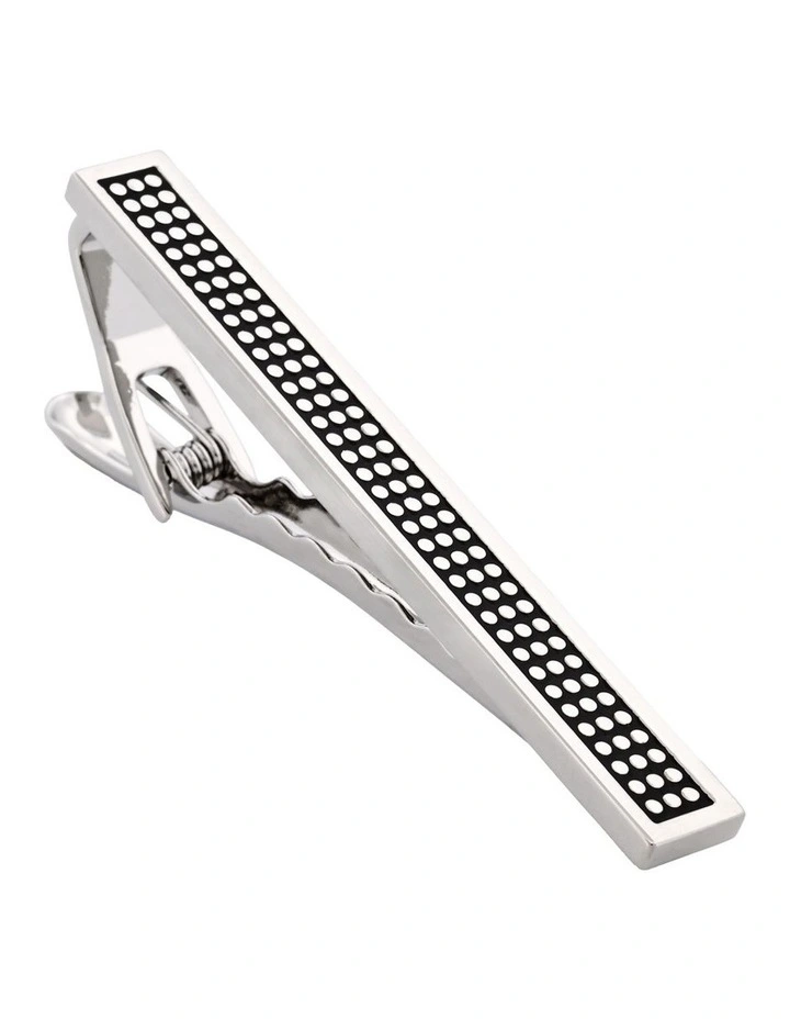 Antique Rhodium Plated Tie Bar in Silver image 3