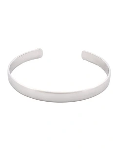 Rhodium Plated Cuff or Bangle in SIlver