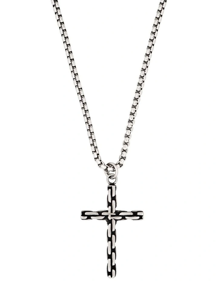 Stainless Steel Cross in Silver image 1