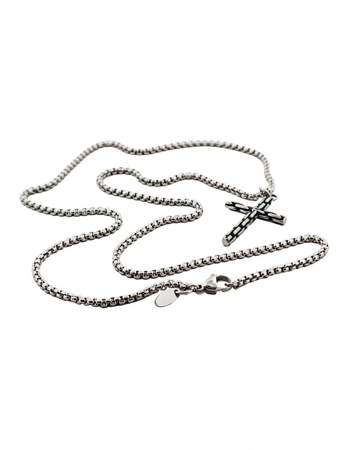 Stainless Steel Cross in Silver image 2