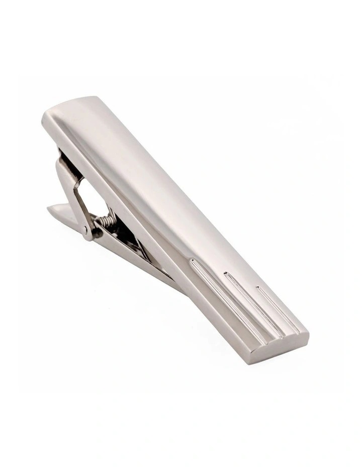 Rhodium Plated Tie Bar image 2
