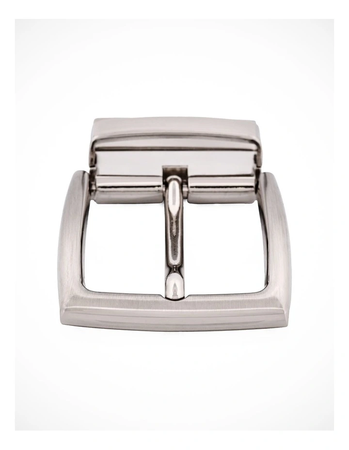 Brushed Nickel Belt Buckle in Silver image 1