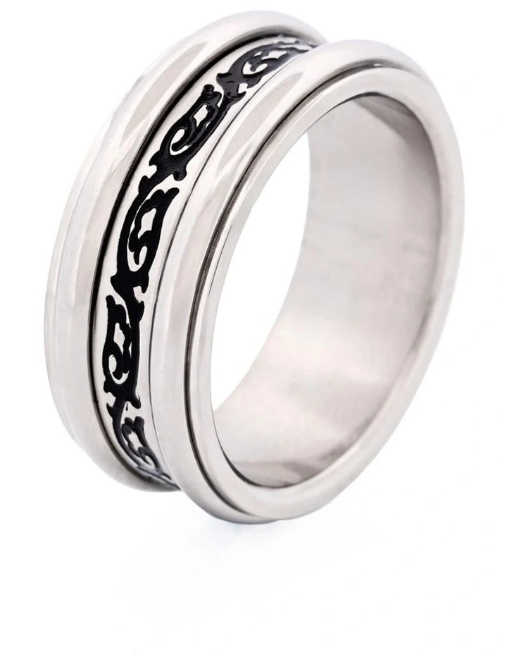 Stainless Steel Ring Savage in Silver image 3