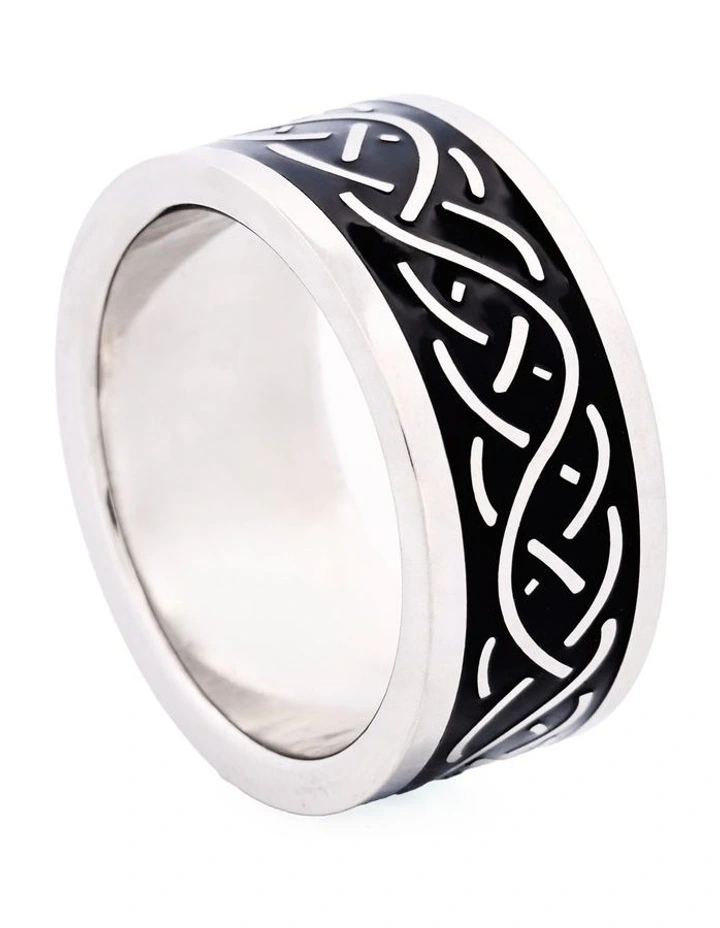 Stainless Steel Ring 642-34 in Silver image 2