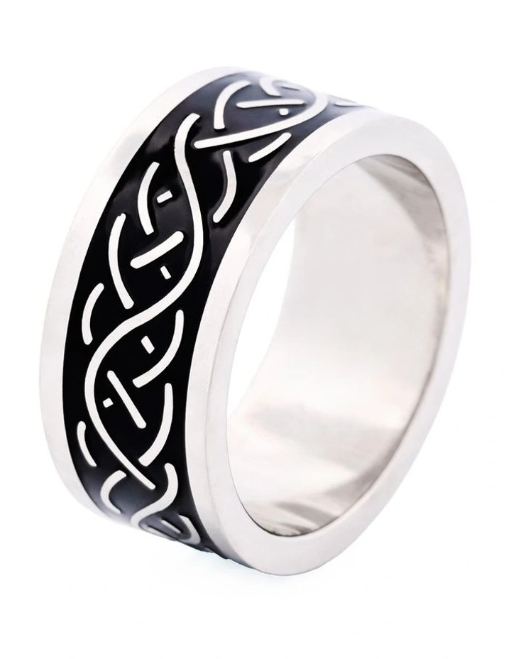 Stainless Steel Ring 642-34 in Silver image 3