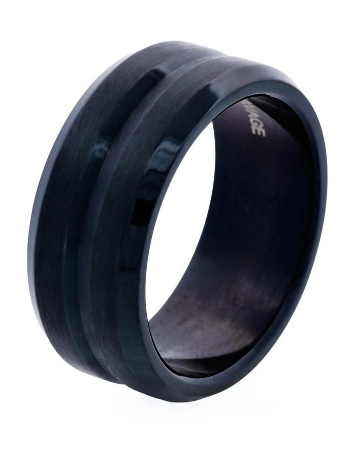 Stainless Steel Ring 642-60 in Silver image 2