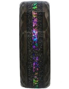 Tungsten Nebula Prism Ring un Black