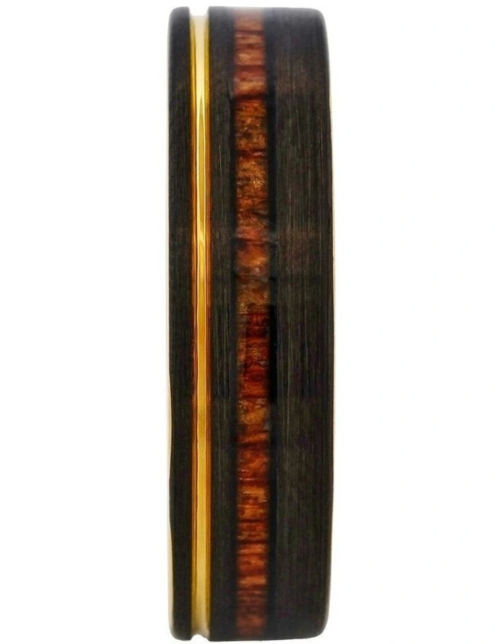 Emberwood Classic Tungsten Ring in Gold image 1