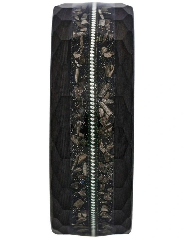 Tungsten, Meteorite Circuit Ring in Black image 1