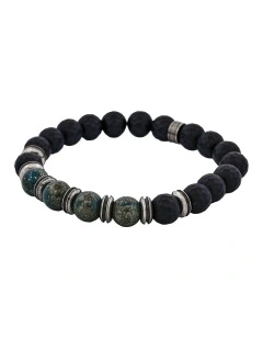 Neo Earth Agate Beaded Bracelet in Multi