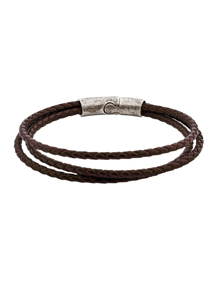 Fallout Multi Strand Leather Bracelet in Brown image 6