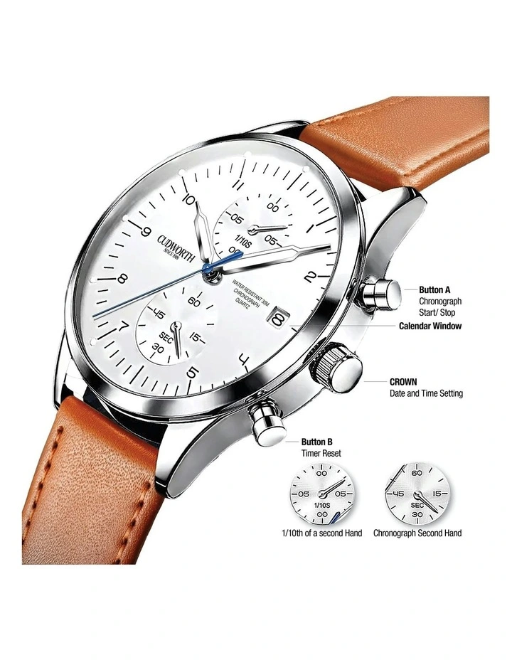 Heritage Chronograph Watch in Multi image 3